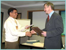 Miguel Delgado, GiA Committee Chairman and Sergei Kirik
