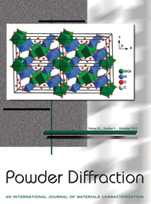 Powder Diffraction Journal December 2010 coverart