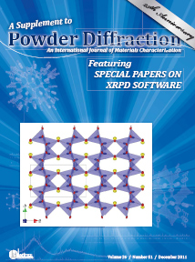 Powder Diffraction Journal December 2011 Supplement 1 coverart