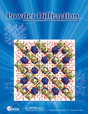 Powder Diffraction Journal December 2012 coverart