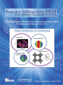 Powder Diffraction Journal December 2014 Supplement 1 coverart