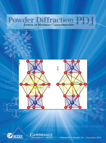 Powder Diffraction Journal December 2015 Coverart