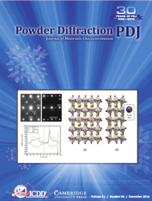 Powder Diffraction Journal December 2016 Coverart