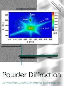 Powder Diffraction Journal June 2010 coverart