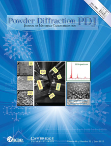 Powder Diffraction Journal June 2015 Coverart