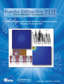 Powder Diffraction Journal March 2015 Supplement Coverart