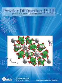 Powder Diffraction Journal March 2013 coverart