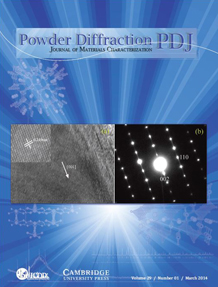 Powder Diffraction Journal March 2014 coverart