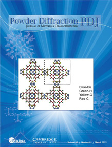 Powder Diffraction Journal March 2015 Coverart