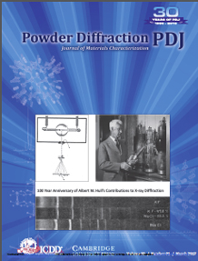 Powder Diffraction Journal March 2017 Coverart