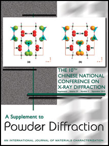 Powder Diffraction Journal September 2010 Supplement 1 coverart