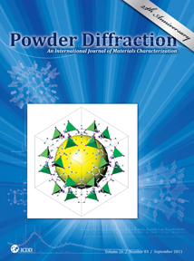 Powder Diffraction Journal September 2011 coverart