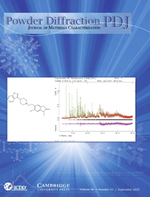 Powder Diffraction Journal September 2015 Coverart