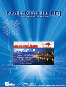 Powder Diffraction Journal September 2017 Supplement Coverart