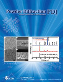 Powder Diffraction Journal June 2018 Coverart