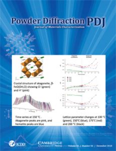 Powder Diffraction Journal December 2018 Coverart