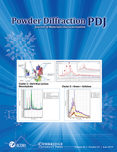 Powder Diffraction Journal June 2019 Coverart