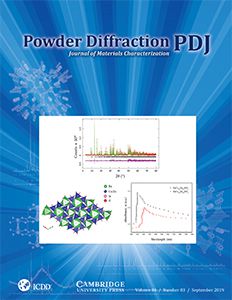 Powder Diffraction Journal Sept 2019 Coverart