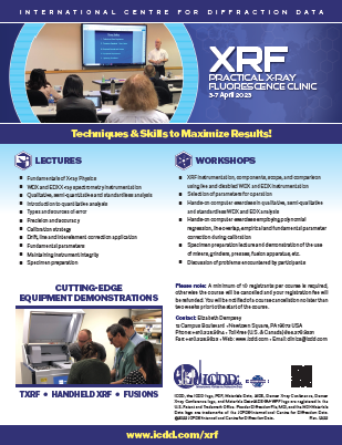ICDD Education - XRF Clinics