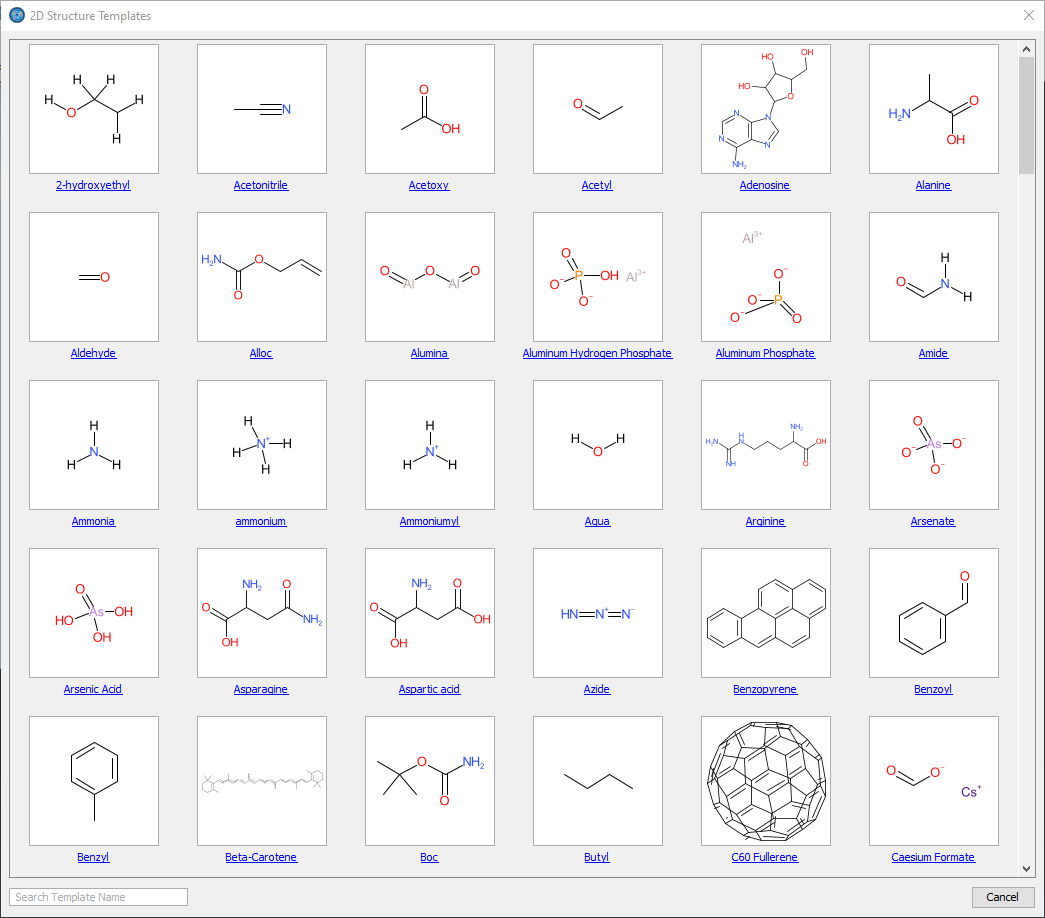2D Structure Template 2D Structure Template