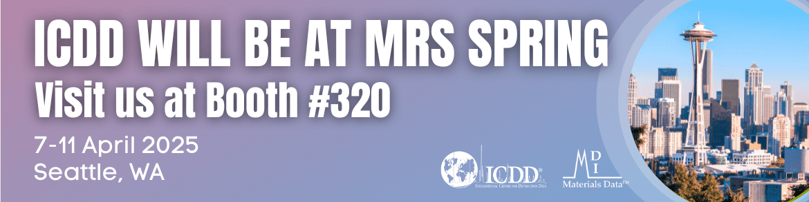 ICDD will be at MRS