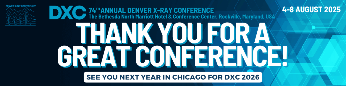 Denver X-ray Conference Thank You
